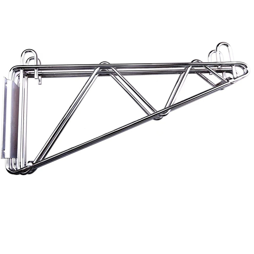 Prepline CWWSB-14 double wall mounting bracket for chrome wire shelving, side view