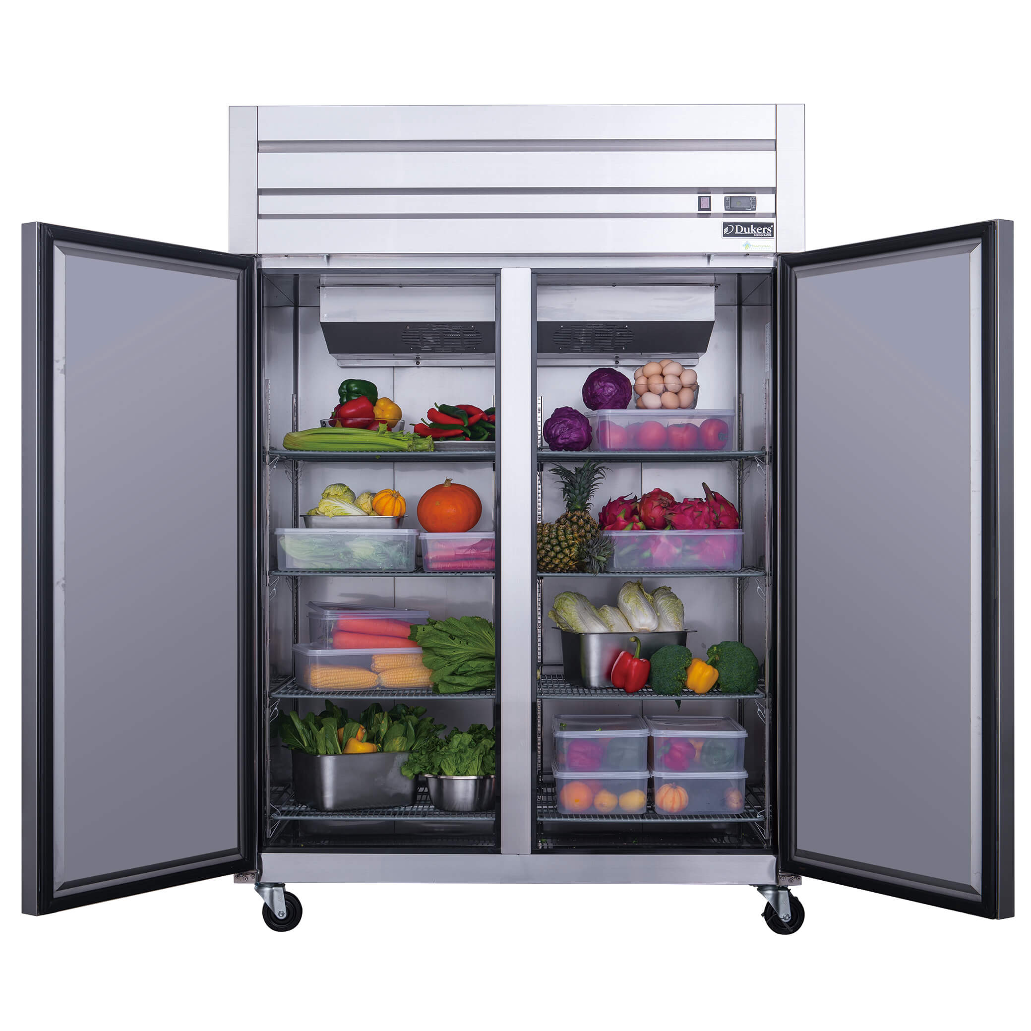 Dukers D55AR Two Door Refrigerator