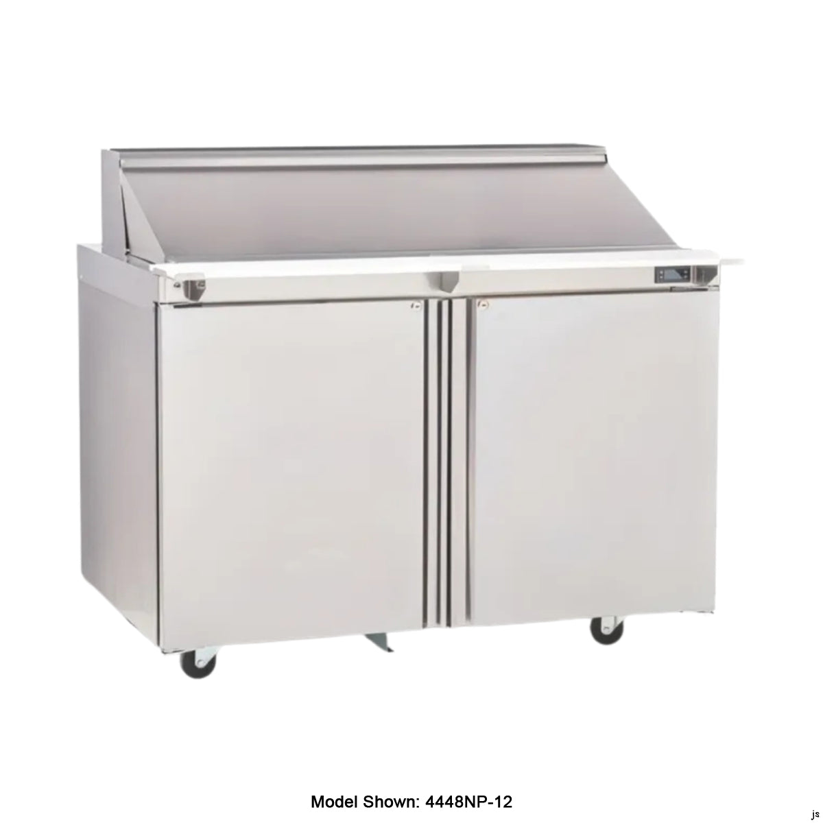 Delfield 4448NP-8 48.13-Inch Sandwich & Salad Prep Table β 8 Pans, 2 doors