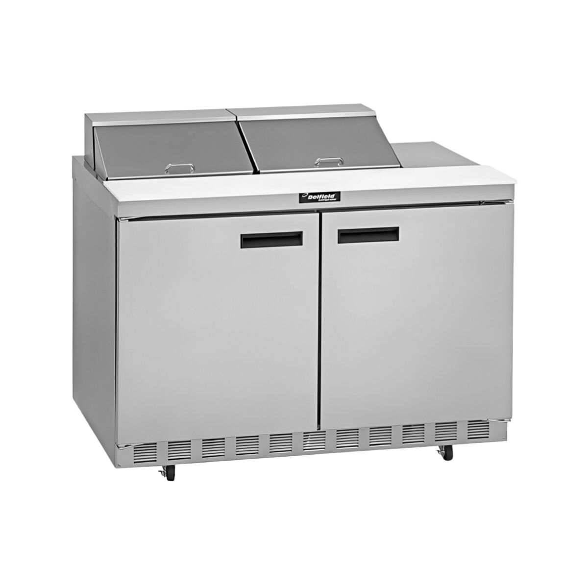 Delfield 4464NP-12 64.13-Inch Sandwich & Salad Prep Table β 12 Pans, 2 doors