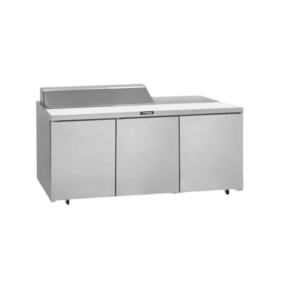 Delfield 4472NP-18M 72.13-Inch Sandwich & Salad Prep Table β 18 Pans, 3 doors