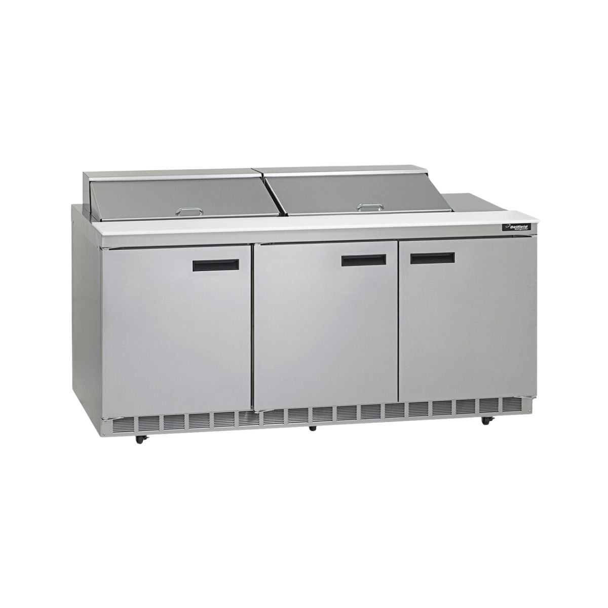 Delfield 4472NP-24M 72.13-Inch Sandwich & Salad Prep Table β 24 Pans, 3 doors
