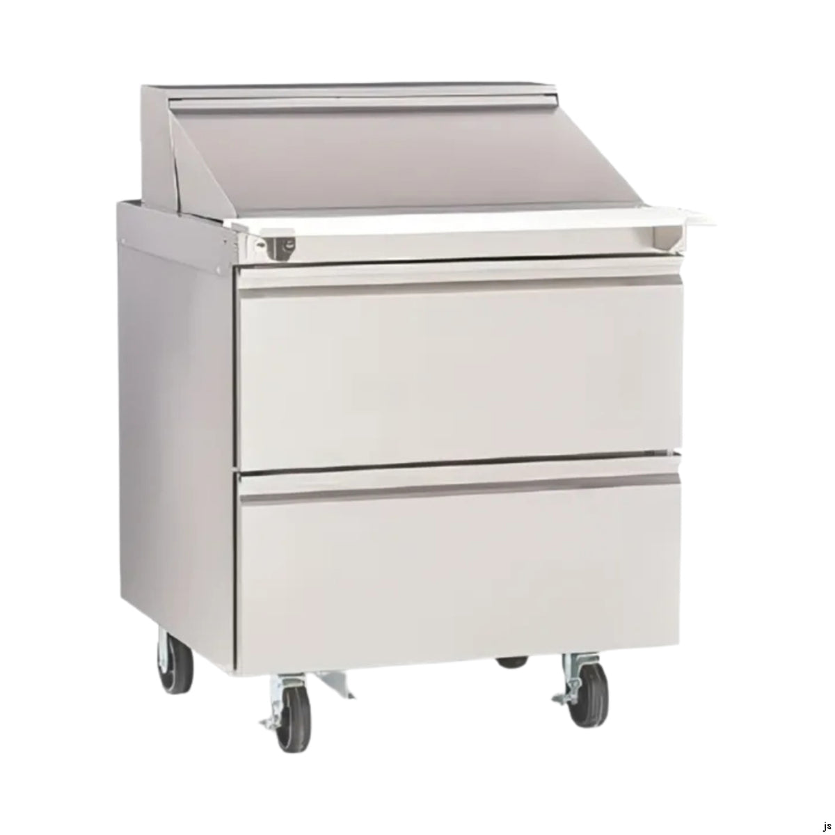 Delfield D4427NP-12M 27.13-Inch Sandwich & Salad Prep Table β 12 Pans, 2 drawers