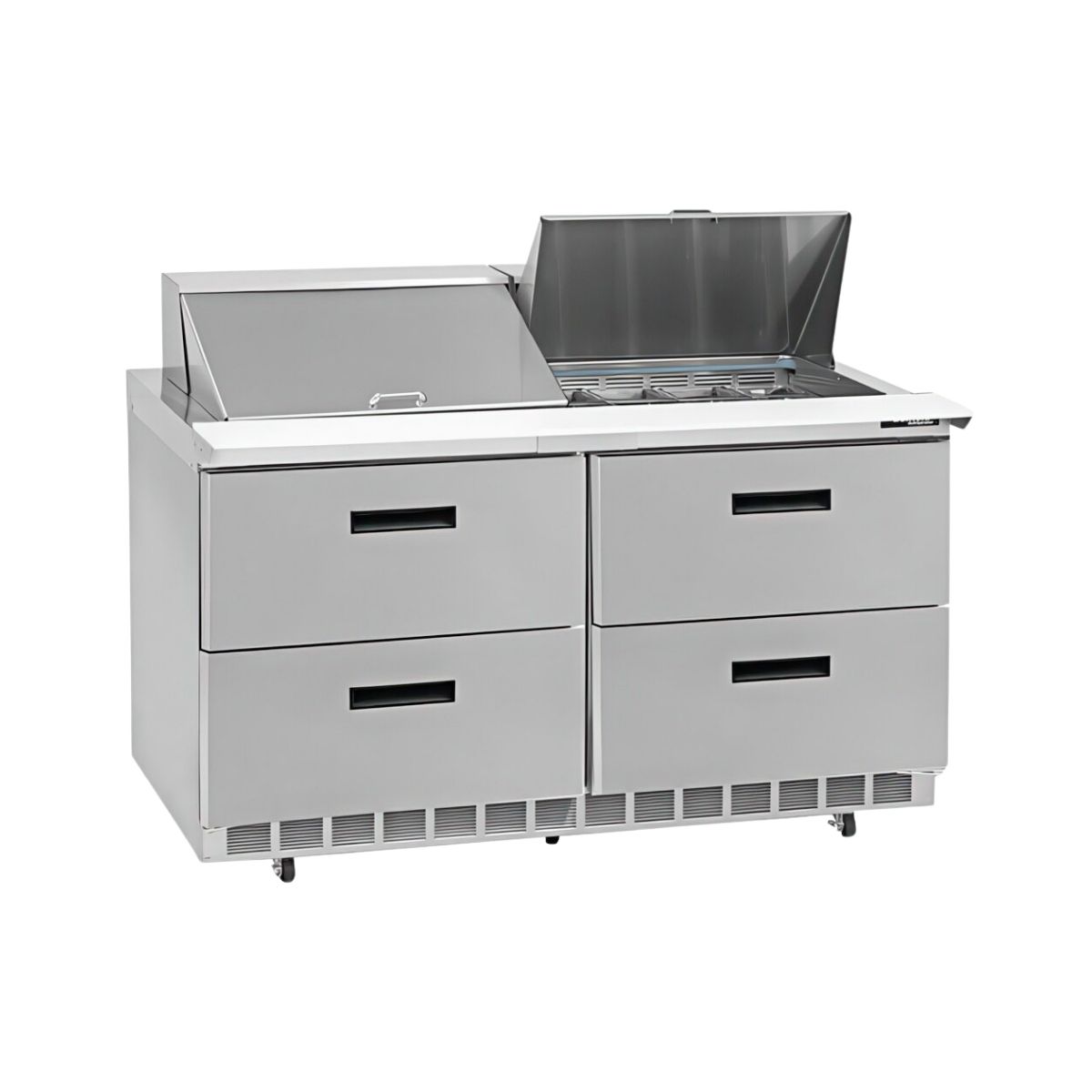 Delfield D4464NP-24M 64.13-Inch Sandwich & Salad Prep Table β 24 Pans, 4 drawers