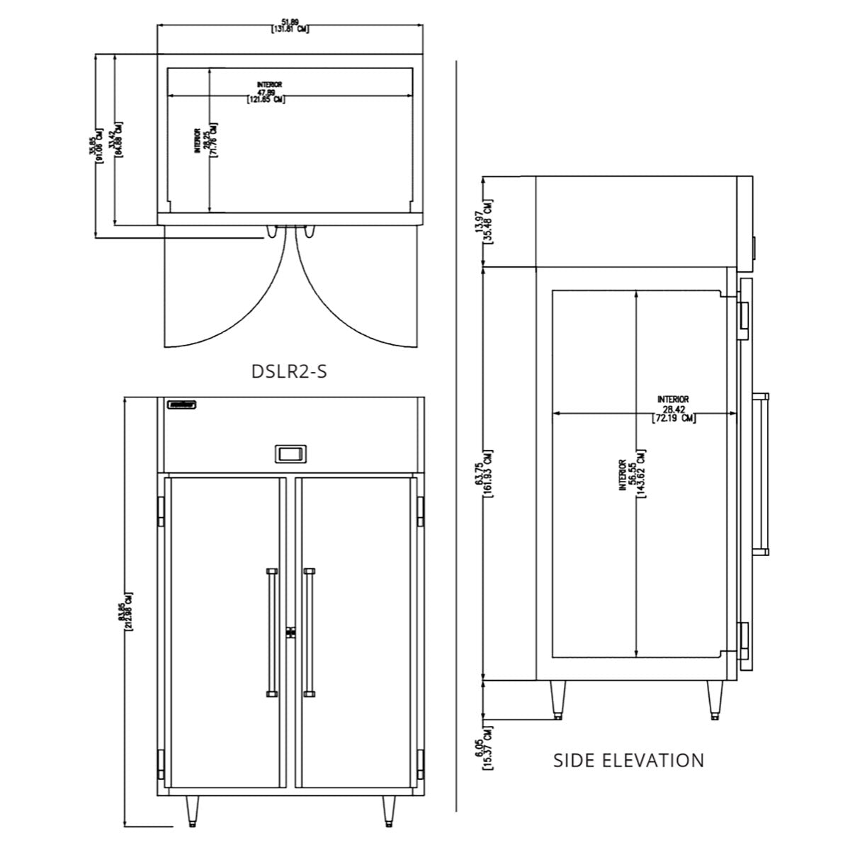 Delfield DSLR2-S 51.89-Inch Reach-In Refrigerator β 2 Doors