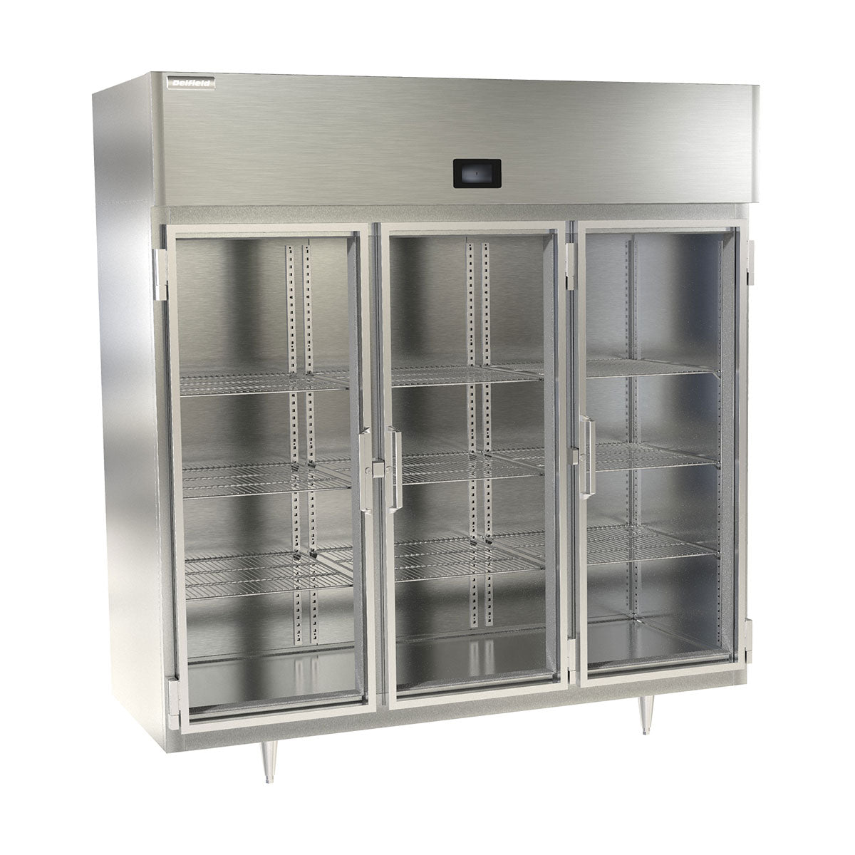 Delfield DSLR3-G 77.64-Inch Reach-In Glass Door Refrigerator β 3 Doors