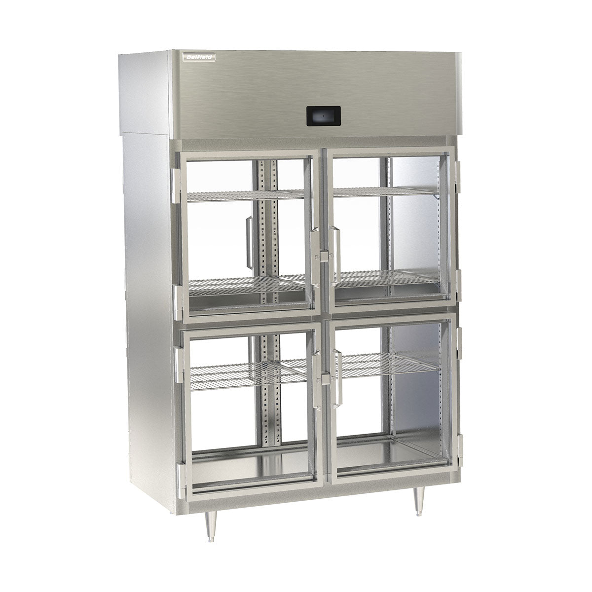 Delfield DSLRPT2-GH 51.89-Inch Pass-Thru Glass Door Refrigerator — 8 Doors