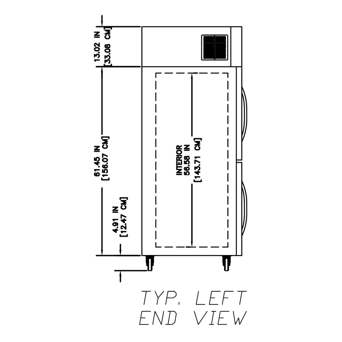 Delfield GAR1P-GH 27.4-Inch Reach-In Glass Door Refrigerator — 2 Doors
