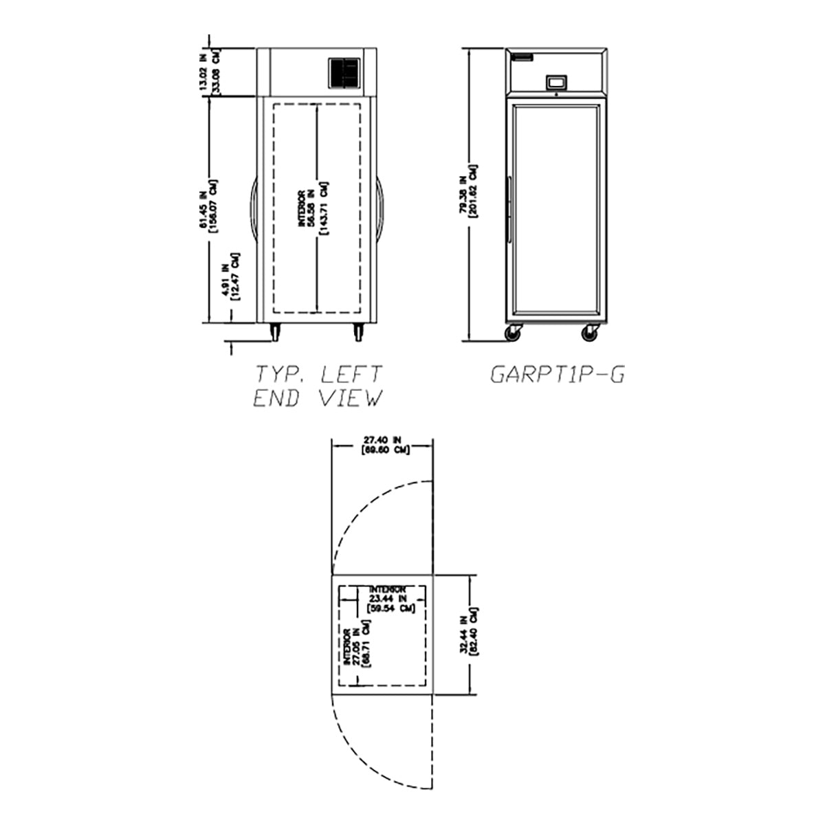 Delfield GARPT1P-G 27.4-Inch Pass-Thru Glass Door Refrigerator β 2 Doors
