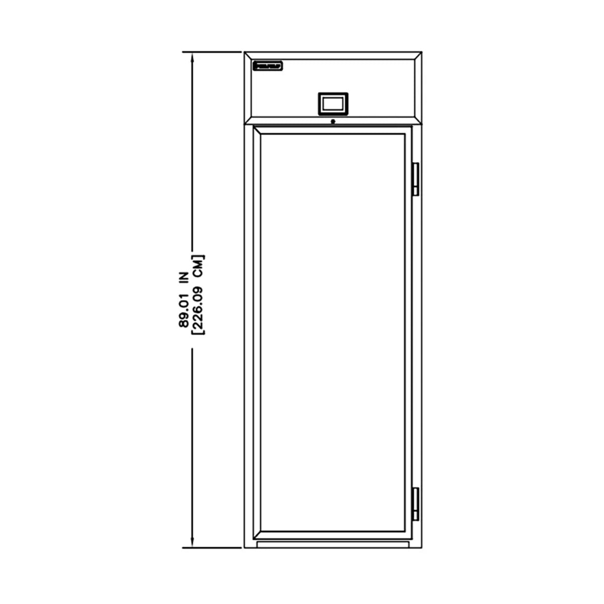 Delfield GARRI1P-G 34-Inch Roll-In Glass Door Refrigerator β 1 Door