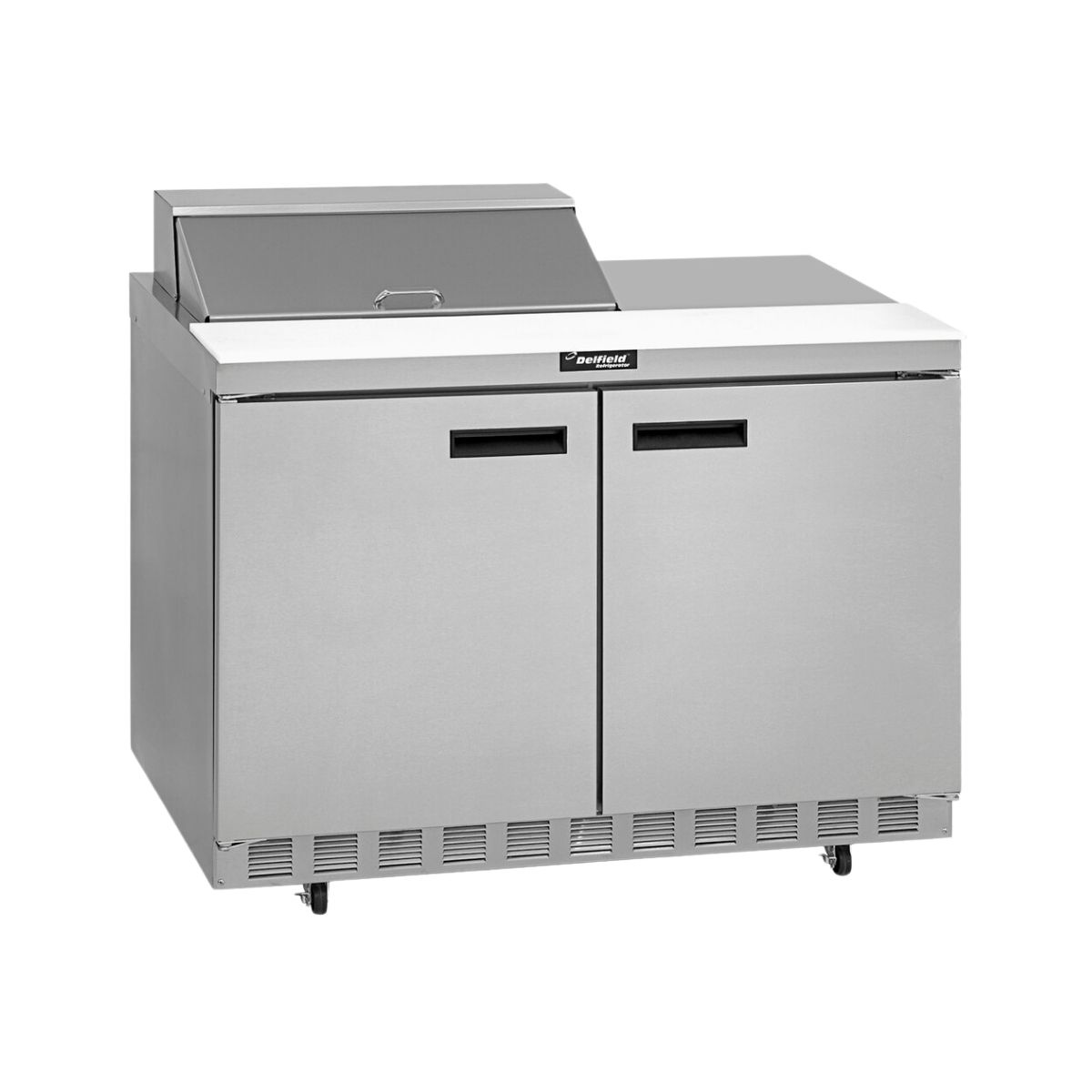 Delfield ST4448NP-8 48.13-Inch Sandwich & Salad Prep Table β 8 Pans, 2 doors