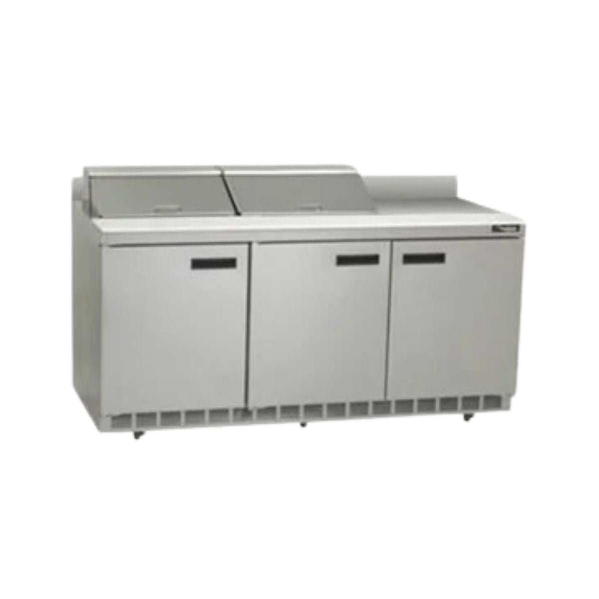 Delfield ST4472NP-12 72.13-Inch Sandwich & Salad Prep Table β 12 Pans, 3 doors