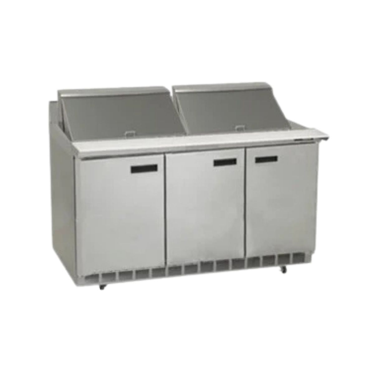 Delfield ST4472NP-24M 72.13-Inch Sandwich & Salad Prep Table — 24 Pans, 3 doors