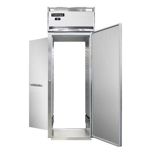Continental Refrigerator D1RINRT-E 35.25-Inch Roll-Thru Refrigerator — 2 Doors, Stainless Steel Front