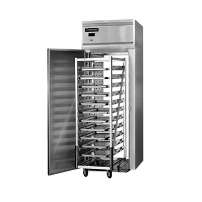 Continental Refrigerator D1RINSART-E 35.25-Inch Roll-Thru Refrigerator — 2 Doors, Stainless Steel Exterior