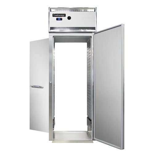 Continental Refrigerator DL1WI-RT-E 35.25-Inch Roll-Thru Heated Holding Cabinet — 2 Doors, Stainless Steel Front