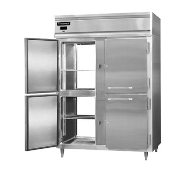 Continental Refrigerator D2RFNSSPTHD 52-Inch Refrigerator / Freezer — 4 Doors, Stainless Steel Exterior
