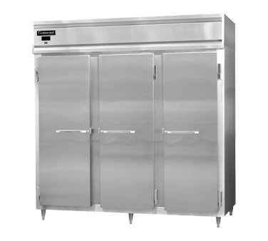 Continental Refrigerator D3RNSS 78-Inch Reach-In Refrigerator — 3 Doors, Stainless Steel Exterior