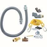 Atosa WA300001 Gas Flex Hose 3/4" X 4 Ft. With Quick Disconnect With (2) Elbows