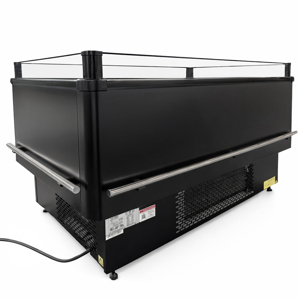 Coldline ISLAND-DT80 82" Open Air Dual Temperature Refrigerator and Freezer Island Merchandiser