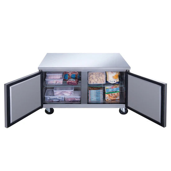 Dukers DUC36F 2-Door Undercounter Freezer in Stainless Steel