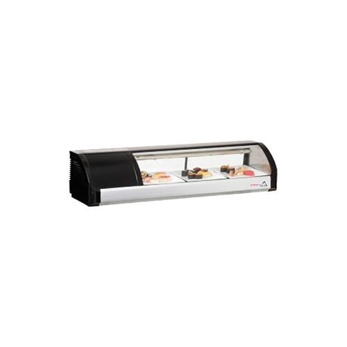 Everest ESC47L 47" Countertop Refrigerated Sushi Display Case, Left Compressor