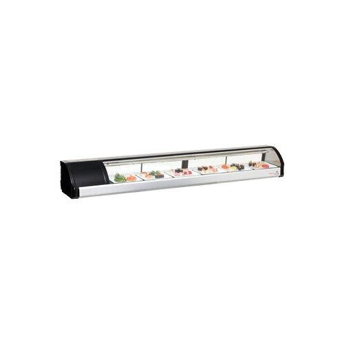 Everest ESC83L 82" Countertop Refrigerated Sushi Display Case, Left Compressor