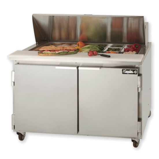 Leader NSFM48 48" Refrigerated Sandwich and Salad Prep Table, 2 Door