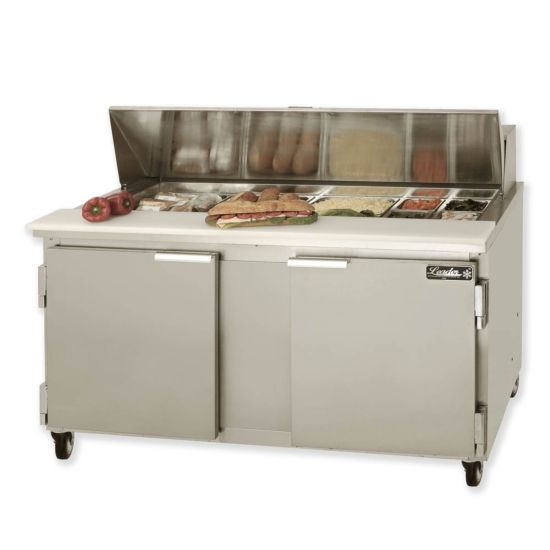 Leader NSFM60 60" Refrigerated Sandwich and Salad Prep Table, 2 Door