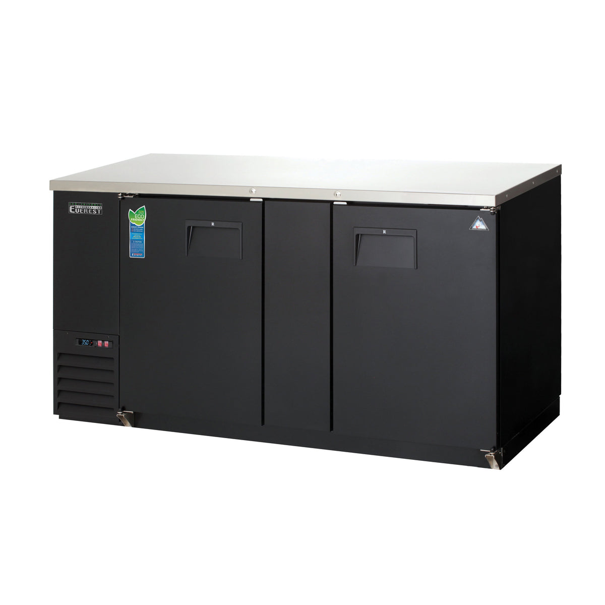 Everest EBB69-24 68" Two Section Back Bar Cooler with Solid Door, 20.0 cu. ft.