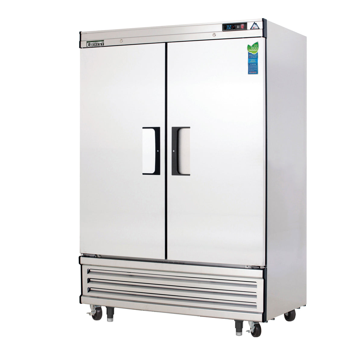 Everest EBR2 54" 2-Section Reach-In Refrigerator w/ 2 Solid Full Doors, Bottom Mount, Stainless Steel, 50 cu. ft.