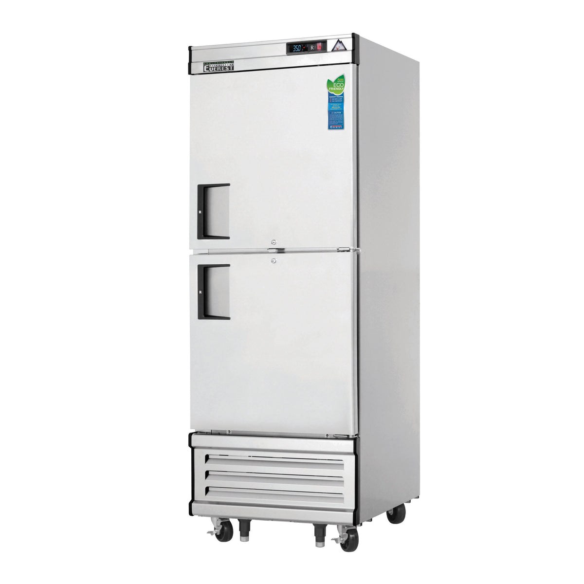Everest EBWRH2 29" 1-Section Reach-In Refrigerator w/ 2 Solid Half Doors, Bottom Mount, Stainless Steel, 23 cu. ft.