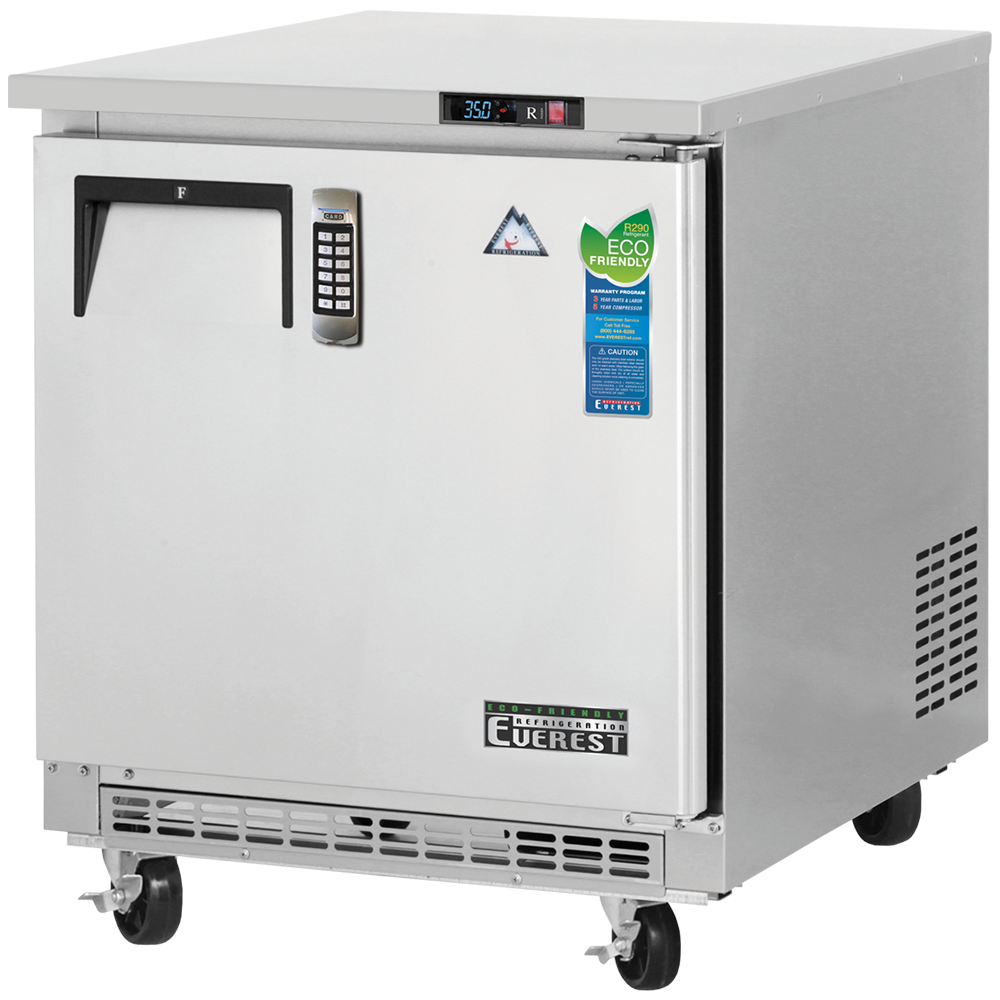 Everest Refrigeration ETBF1-LAB 27" One Section Medical Freezer w/ Solid Door, 7.5 cu. ft.
