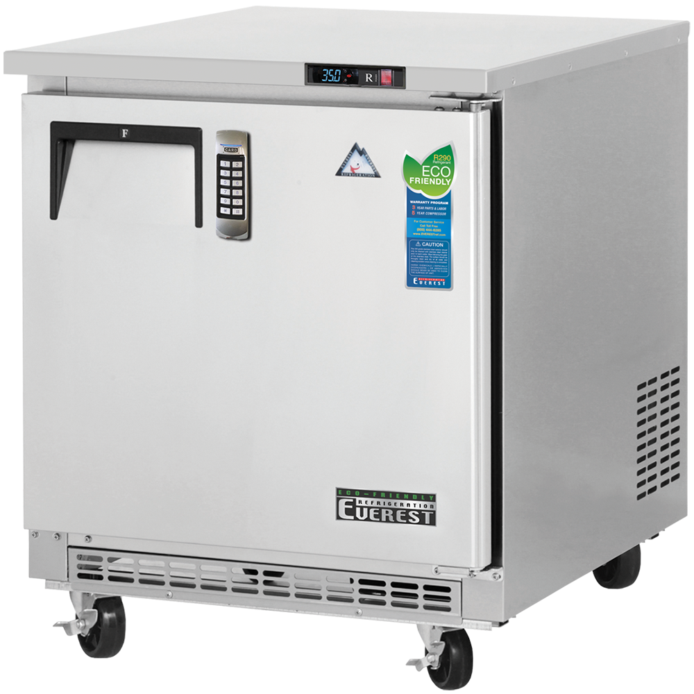 Everest Refrigeration ETBR1-LAB 27" Medical Refrigerator w/ 1 Solid Door, 7.5 cu. ft., 2 Shelves