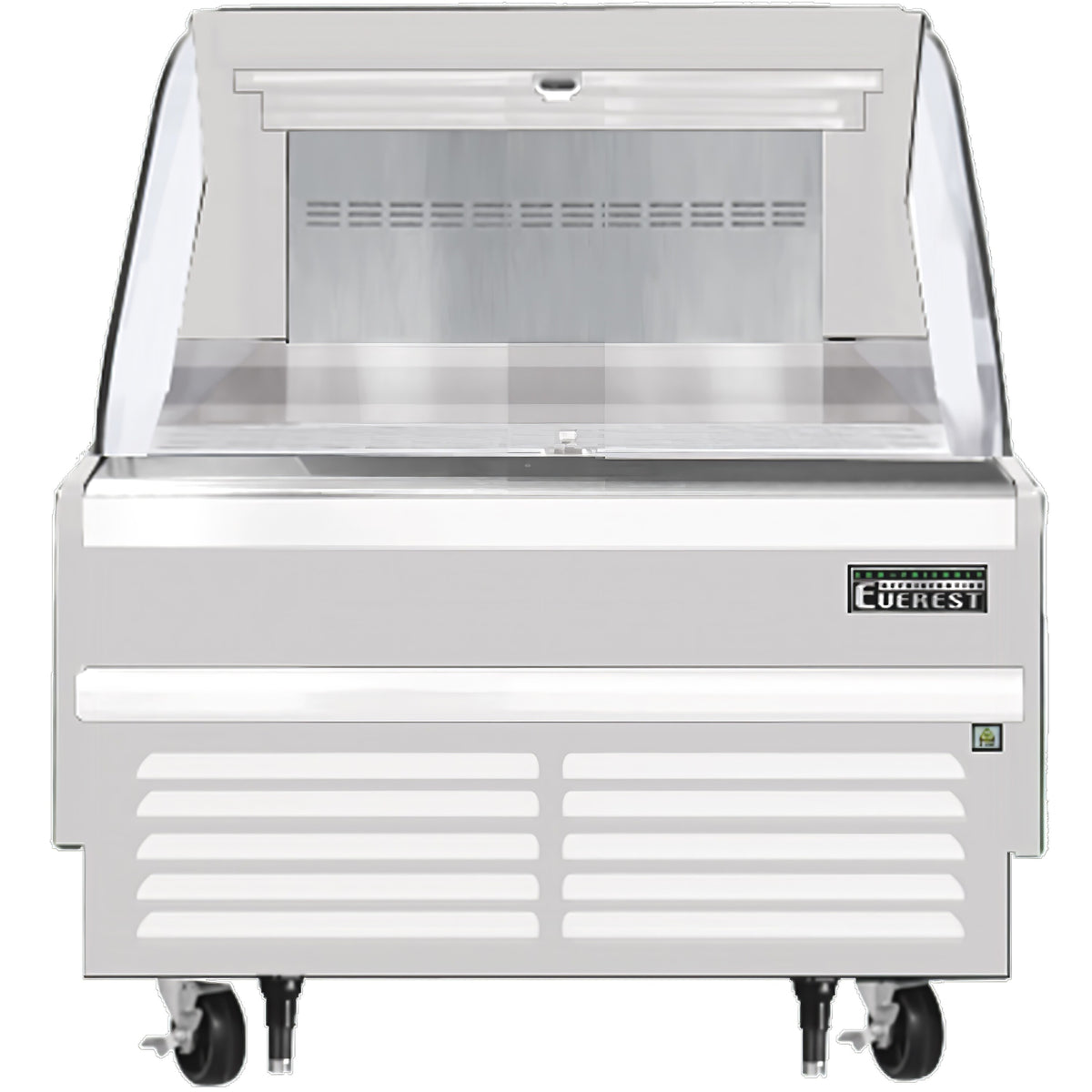 Everest EOMH-36-W-35-S 37" Horizontal Open Air Merchandiser in White, Deck Only, 5.6 cu. ft.