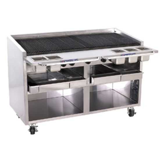 Bakers Pride F-60RS Commercial Charbroiler – 60-inch, Liquid Propane