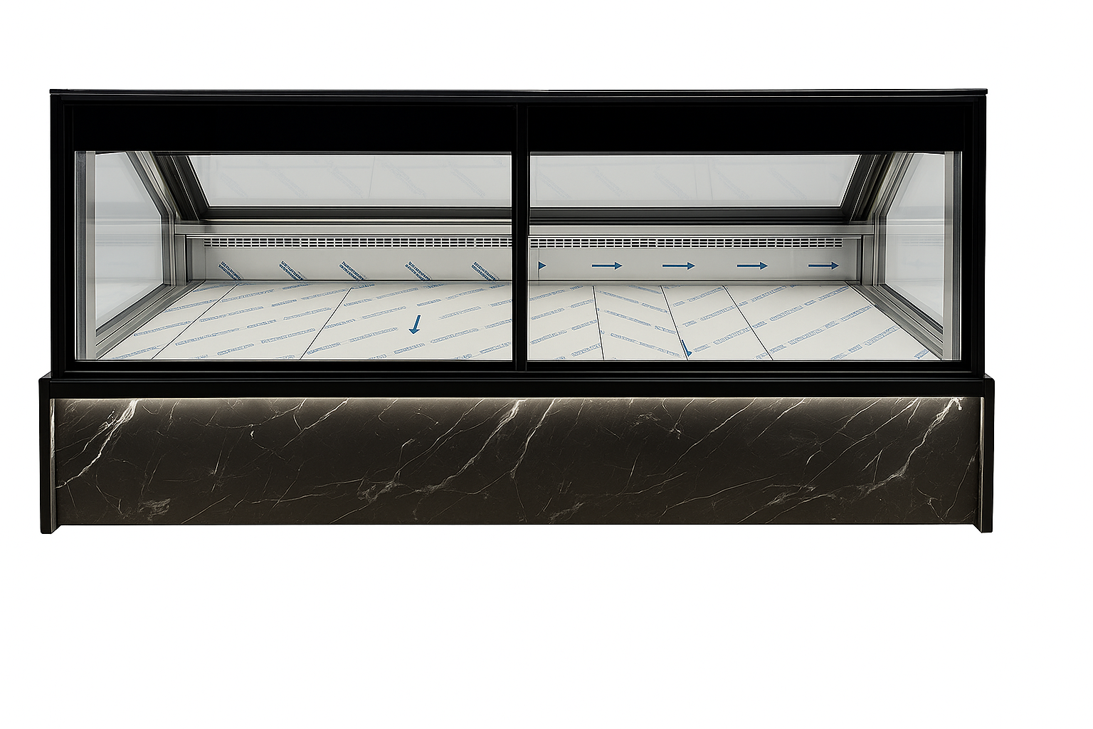 Atlantic® Fargo VFA45G-4 Gravity Coil Deli/Meat Case, 45"D x 4'L