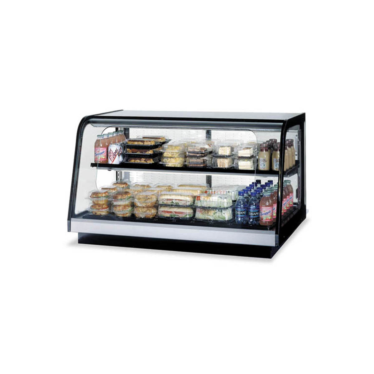Federal Industries CRR4828 48" Countertop Curved Refrigerated Deli Display Case