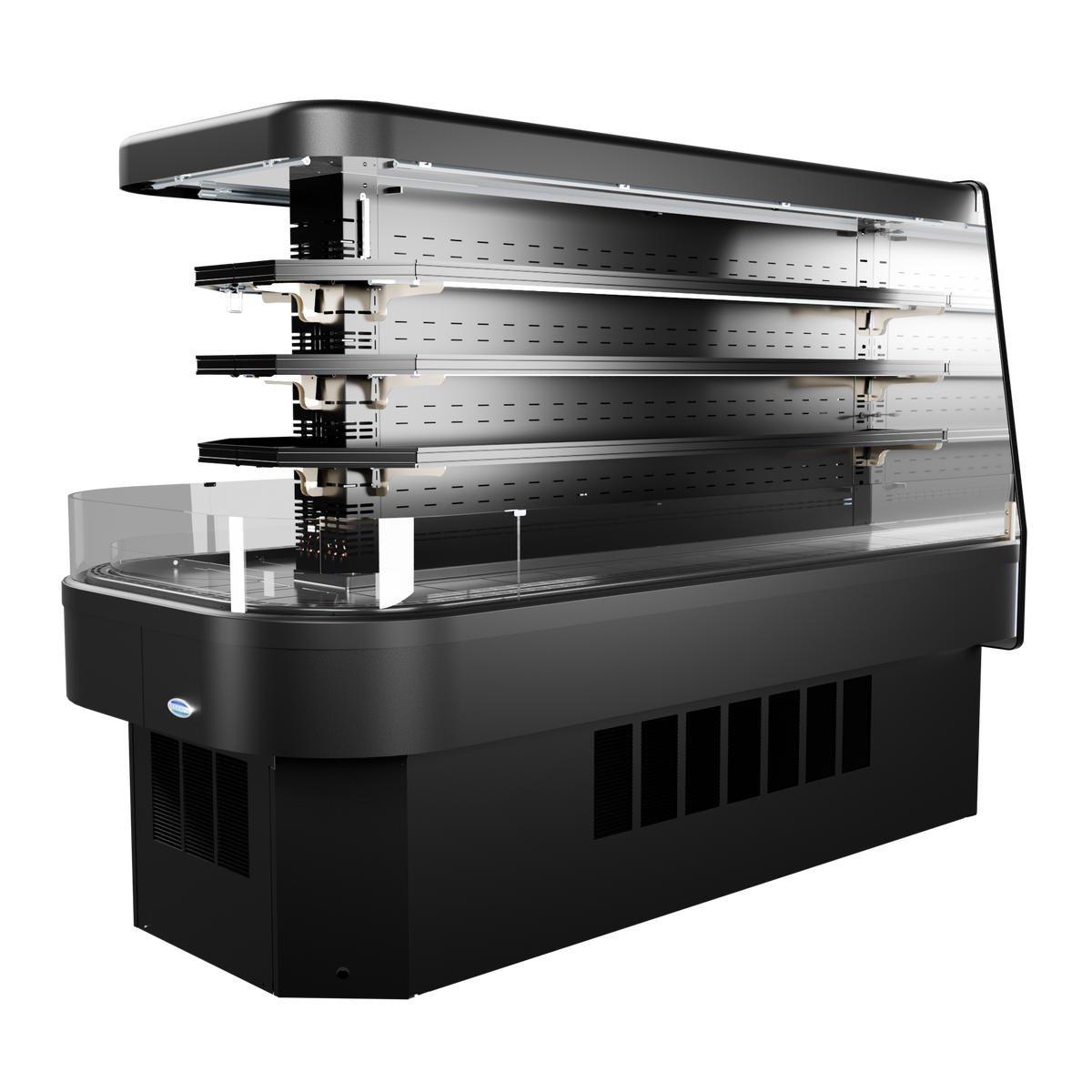 Federal Industries ECSS80SC Open Air Merchandiser, 80"W x 41"D x 60"H, Laminate, 3500K LED, UL Certified