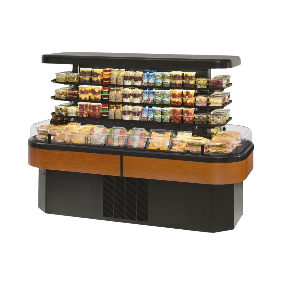 Federal Industries IMSS84SC-2 84" Refrigerated Self-Serve Island Merchandiser, 2 Shelves