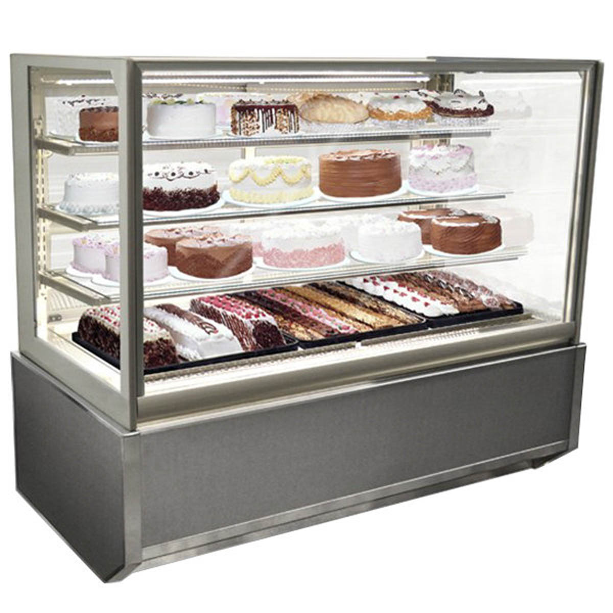 Federal Industries ITR3626-B18 36" Italian Glass Refrigerated Display Case w/ 2 shelves