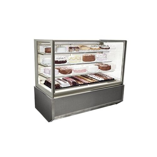 Federal Industries ITR6034-B18 60" Italian Glass Refrigerated Display Case w/ 3 shelves