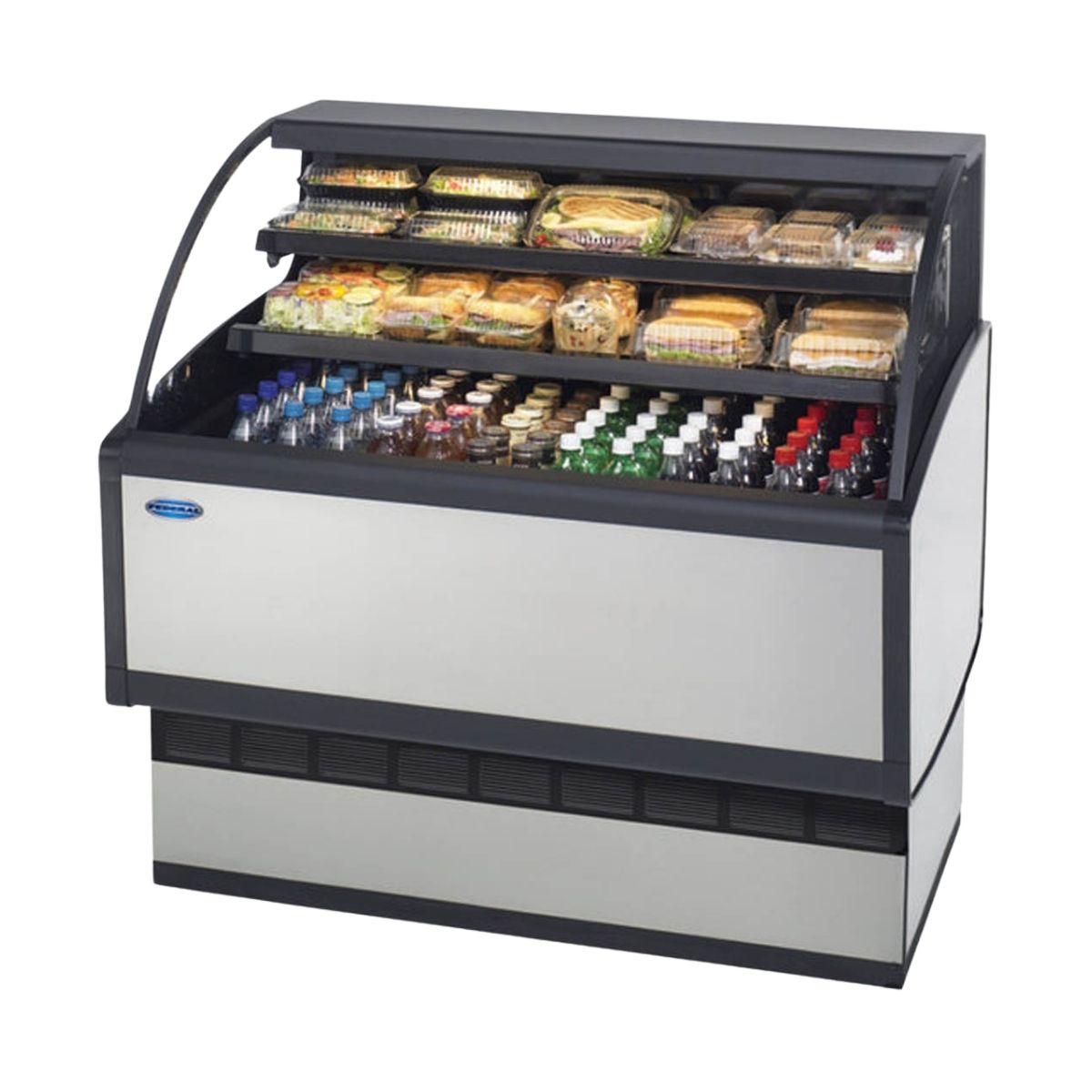 Federal Industries LPRSS4 48" Low Profile Self-Serve Refrigerated Merchandiser, 2 Shelves