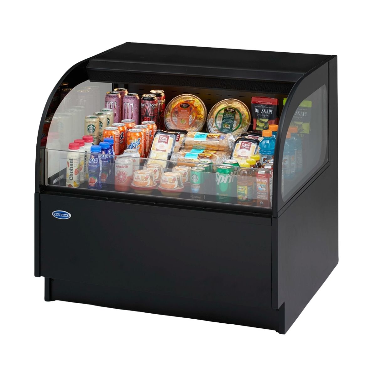 Federal Industries UCRSL7233C 71" Undercounter Slim-Line Refrigerated Self-Serve Merchandiser