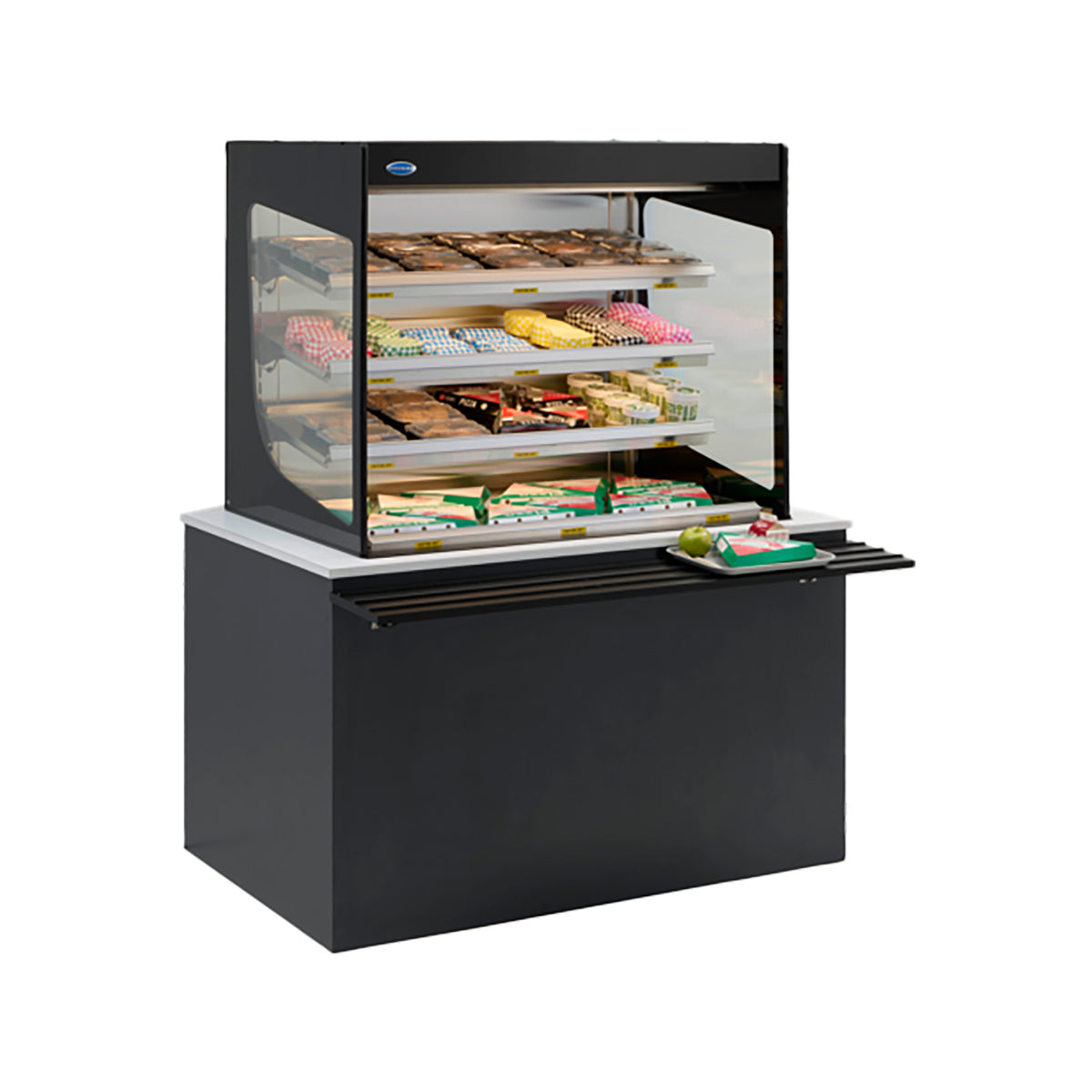 Federal Industries VHSS2460C-SLD 24" Display Case, 33" H x 60" D, 3 Heated Shelves, LED
