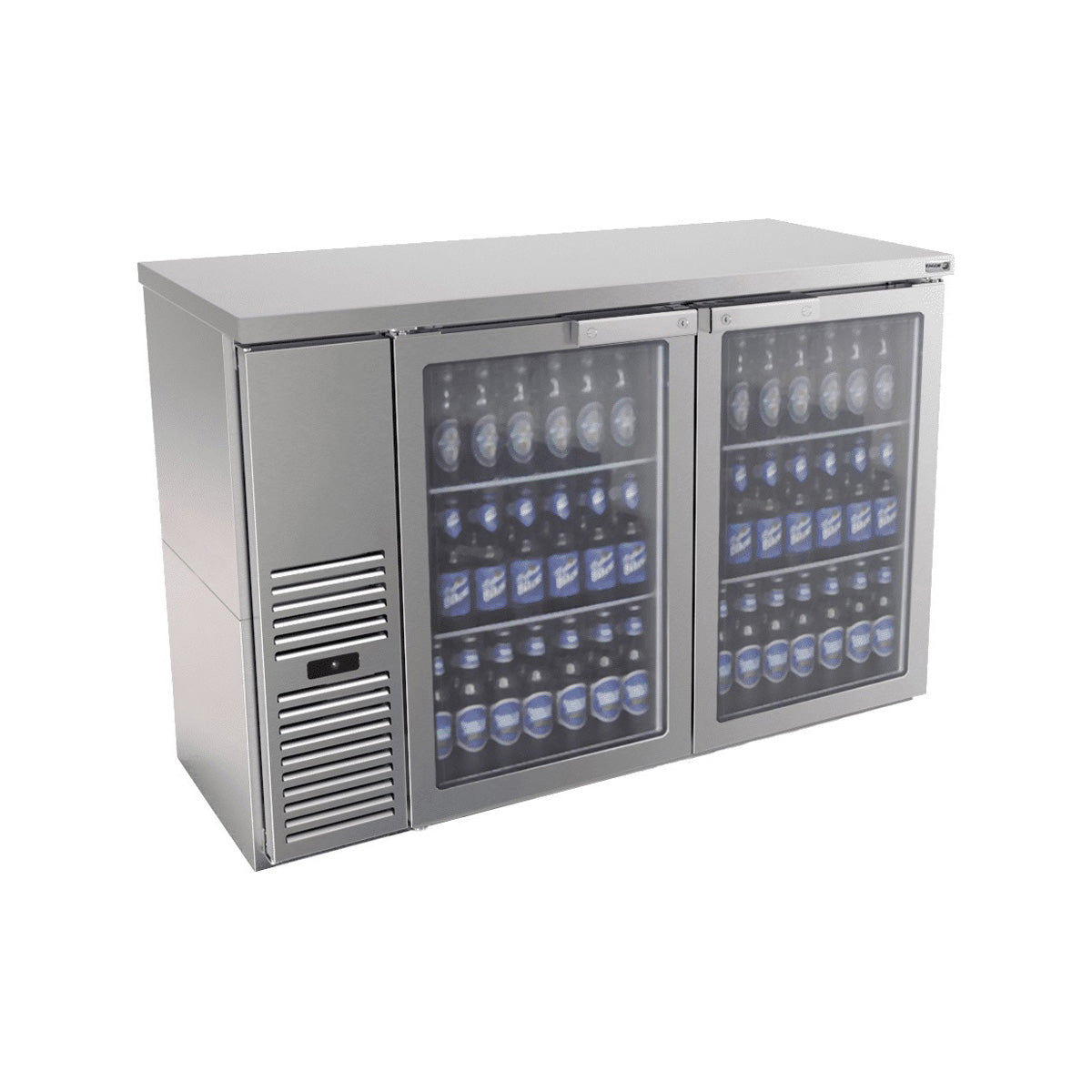 Fagor Refrigeration FBB-24-48GS Refrigerated Back Bar Cabinet w/ 2 Glass Doors, 4 Shelves