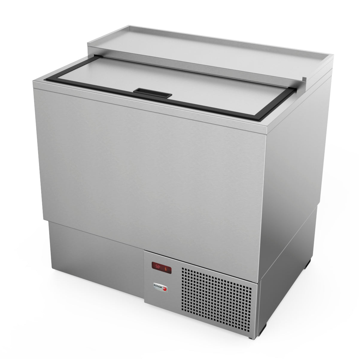 Fagor FGF-36S 37" Glass & Plate Chiller Stainless Steel, 162 Mug Capacity, Deep Well, Auto Defrost