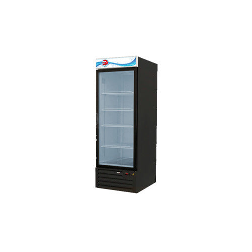 Fagor FMD-23 F 27" 1 Section Glass Door Freezer Merchandiser in Black, 23 cu. ft.
