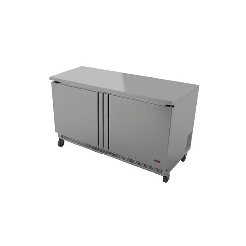 Fagor FWF-60-N 60" 2-Door Worktop Freezer, Stainless Steel, Front Breathing, 16.7 cu. ft.