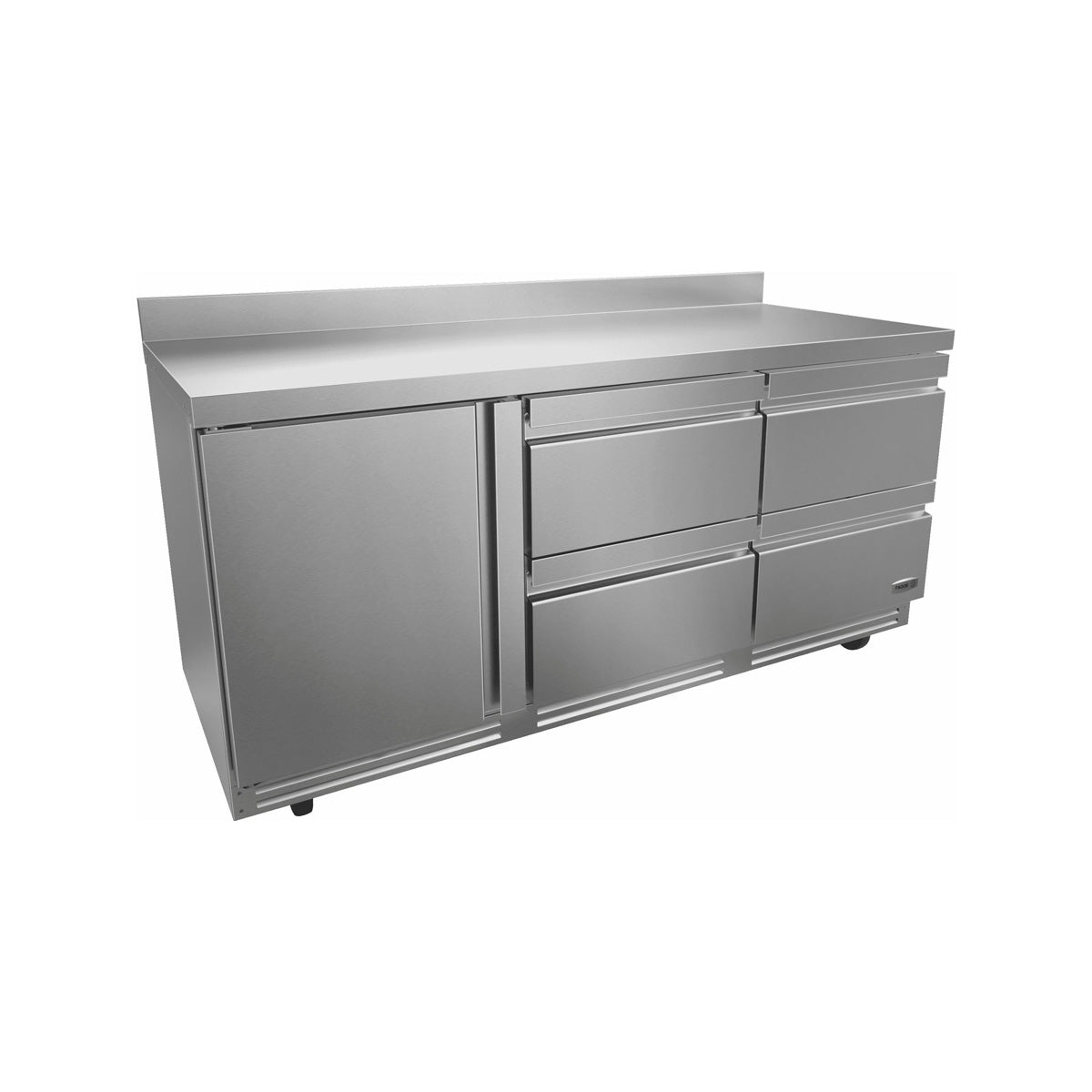 Fagor FWR-72-D4-N 72" Worktop Refrigerator w/ 1 Door & 4 Drawers, Front Breathing, 25.4 cu. ft.